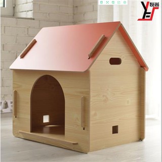 Small And Medium Sized Kennel Outdoor Wooden Dog House Pet Cage Cat Nest Room Shopee Malaysia