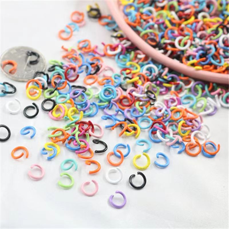 （ 手工 diy / 3PCS / 12MM*8MM / Open Jump Rings ）Wholesale murah borong metal keyring charms pendants customized keychain gift pendant diy fashion accessories Craft Supplies Handmade keychains 手工制作 钥匙扣挂件 锁匙扣挂饰 钥匙圈 手作饰品配件开口圈