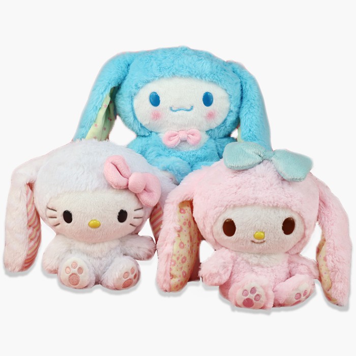 hello kitty cinnamoroll plush