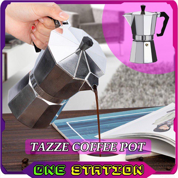 TAZZE COFFEE POT Moka Pot Coffee Makers Italian Drip Top Mocha Espresso Cafeteria Expresso Percolator