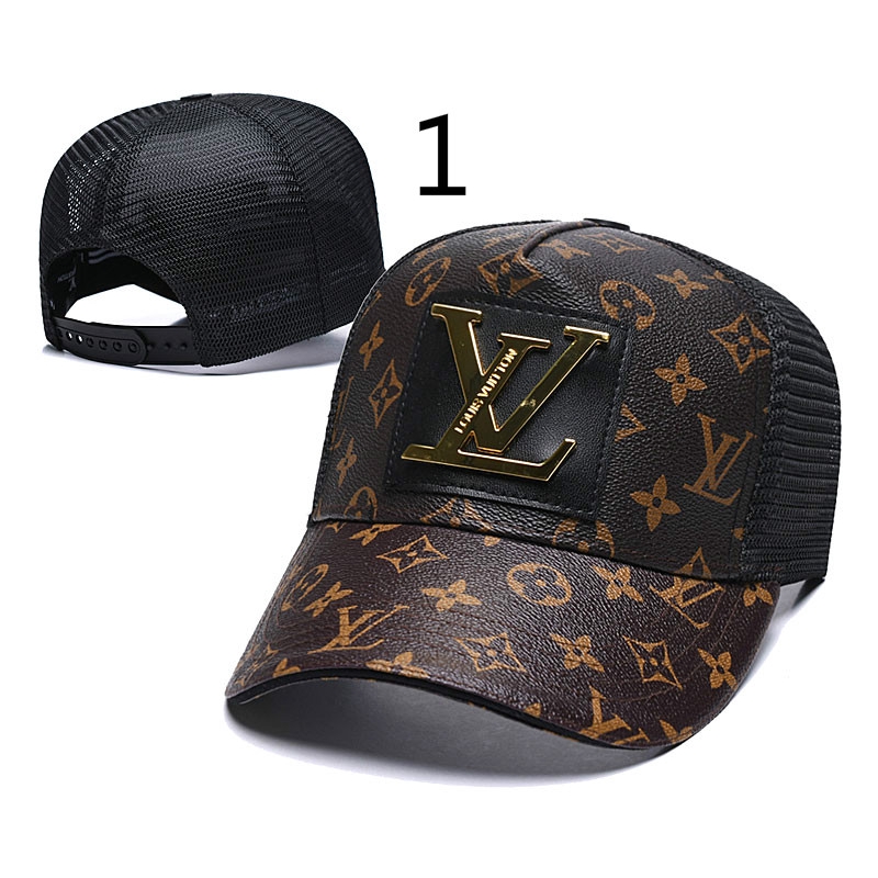 New Louis Vuitton Lv Logo Embroidery Cap Men Women Cotton Baseball Cap | Shopee Malaysia