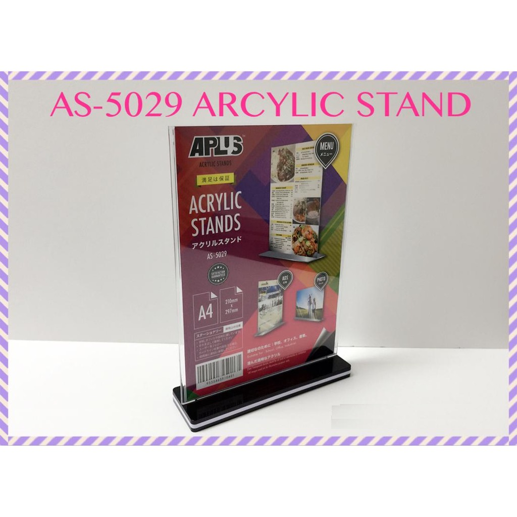 T Shape Acrylic Stand Aplus Shopee Malaysia