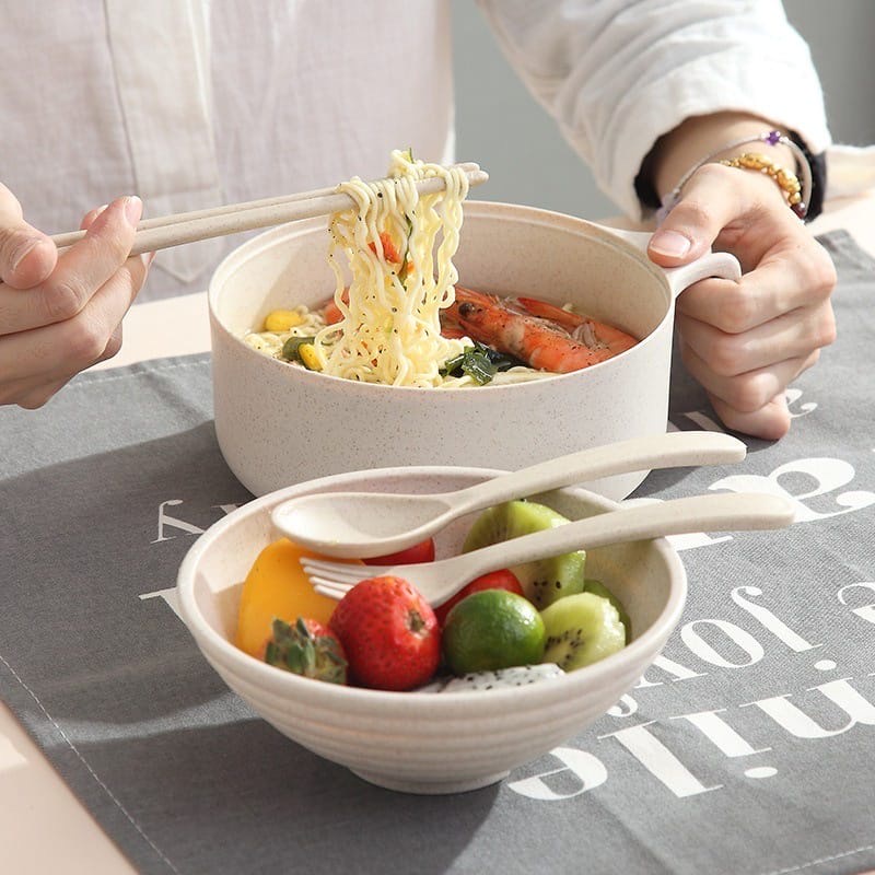 6 In 1 / 5 In 1 Wheat Cover The Cup Bowl / Noodle Bowl include