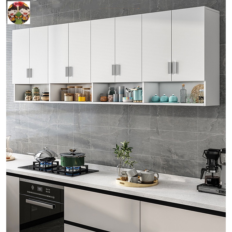 * Ready Stock * kitchen hanging wall 60x32x80cm/white/2