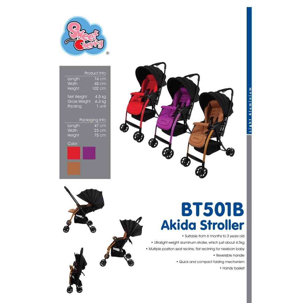 sweet cherry akida stroller