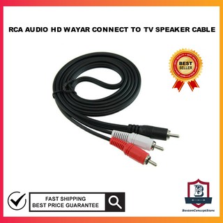 Shopee Rca Cable Av Audio Hd Wayar Connect To Tv Speaker Sepiker Cable One To Two Red White Wayar 音频电线连接到电视或扬声器 Shopee Malaysia