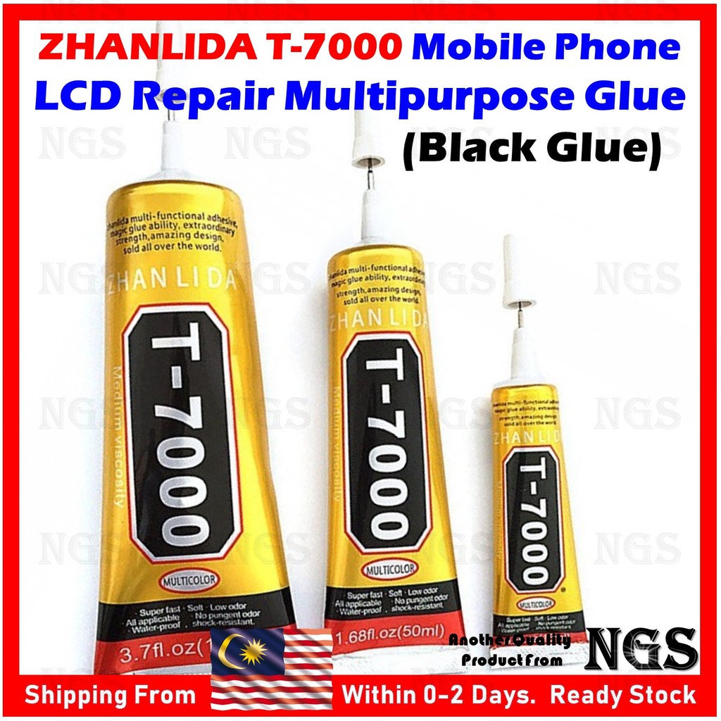 100 Original Zhanlida T7000 T 7000 Fast Dry Mobile Phone Tablet Screen Lcd Back Cover Black Glue Black Glue Shopee Malaysia