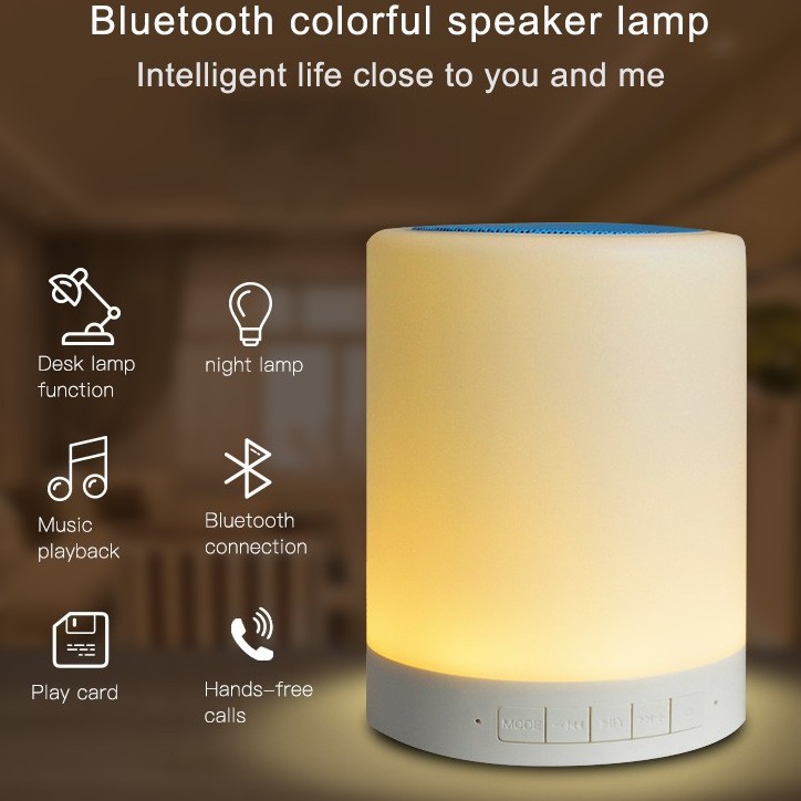 CL671 Multifunctional Wireless Bluetooth Touch Table Lamp Rechargeable