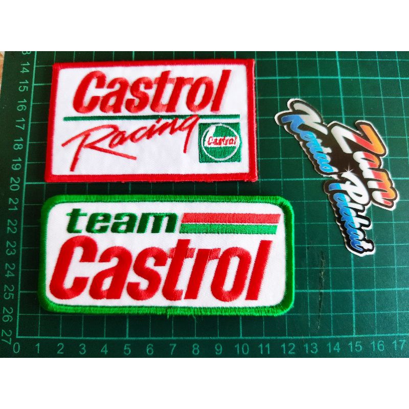 PATCHES TEAM CASTROL STICKER KAIN SULAM PATCH | Shopee Malaysia