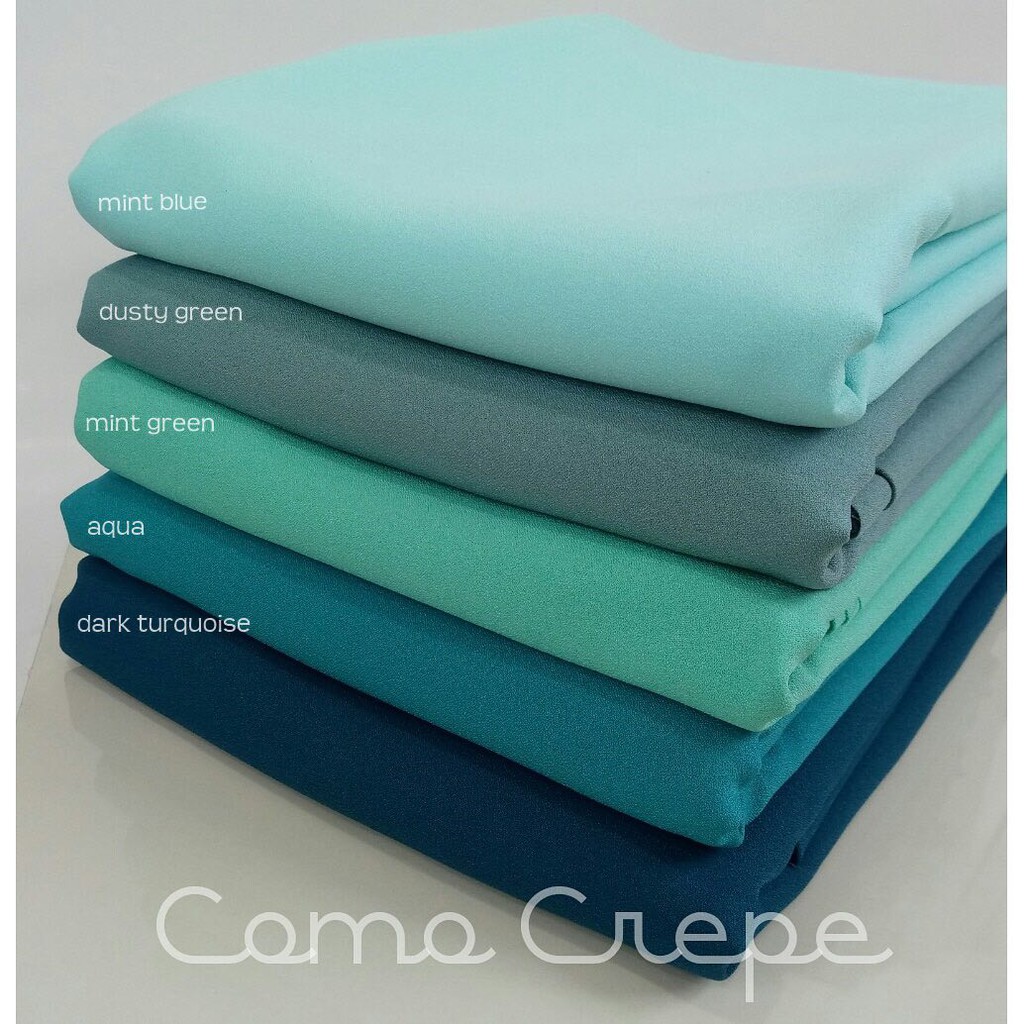  Kain  Como Crepe Plain  Bidang 60 Shopee Malaysia