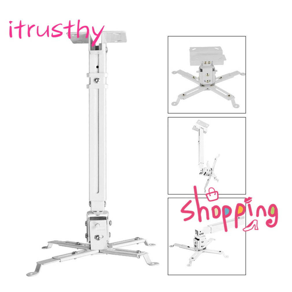 Universal Projector Bracket Retractable Adjustable Ceiling Mount