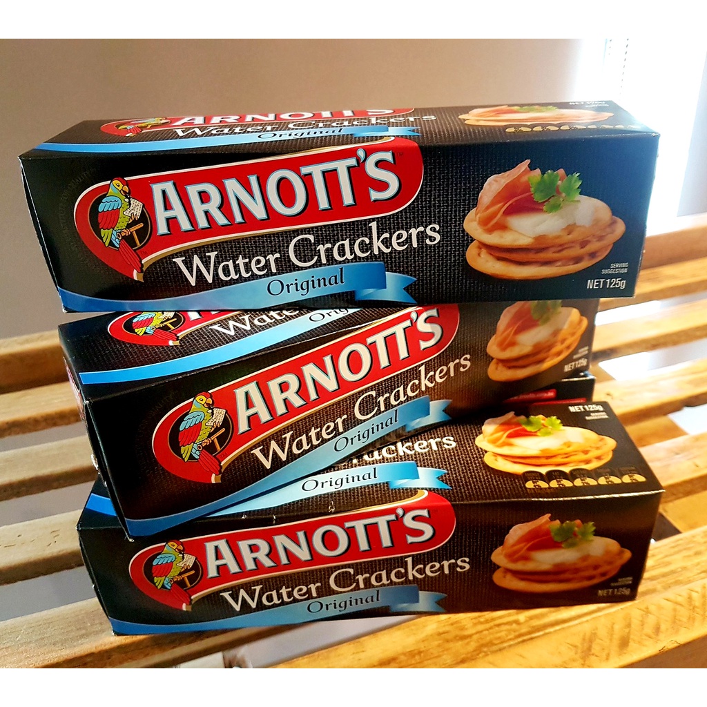 (EXP 04/2023) Arnotts Water Crackers (Original) 125g/Box Traditional
