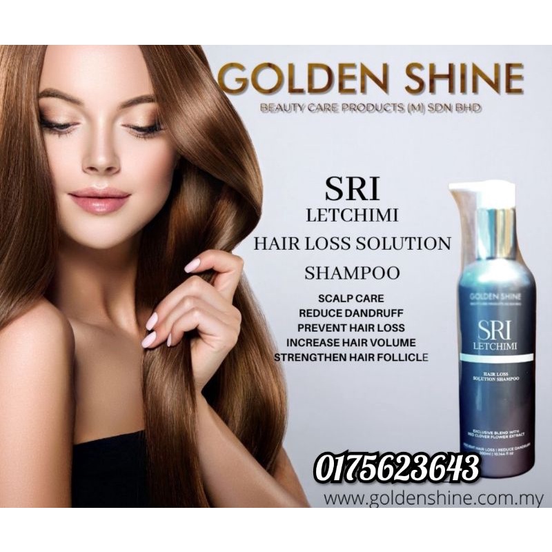 GOLDEN SHINE SRI LETCHIMI HAIR LOSS SOLUTION SHAMPOO 🧴🧴 | Shopee Malaysia