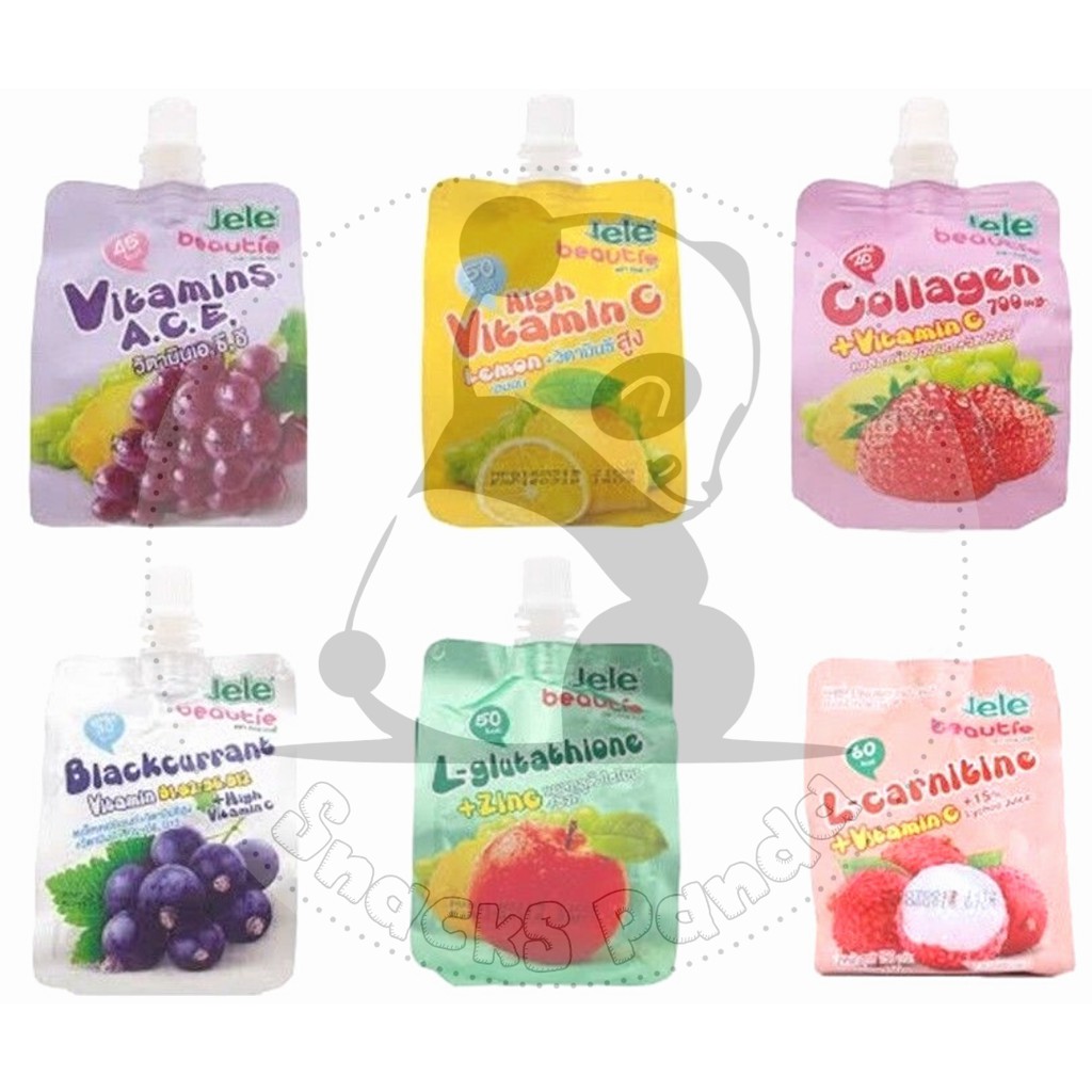 Halal Thai Snacks Halal Jele Beautie Collagen Jelly Drinks Jele Double 150g Shopee Malaysia