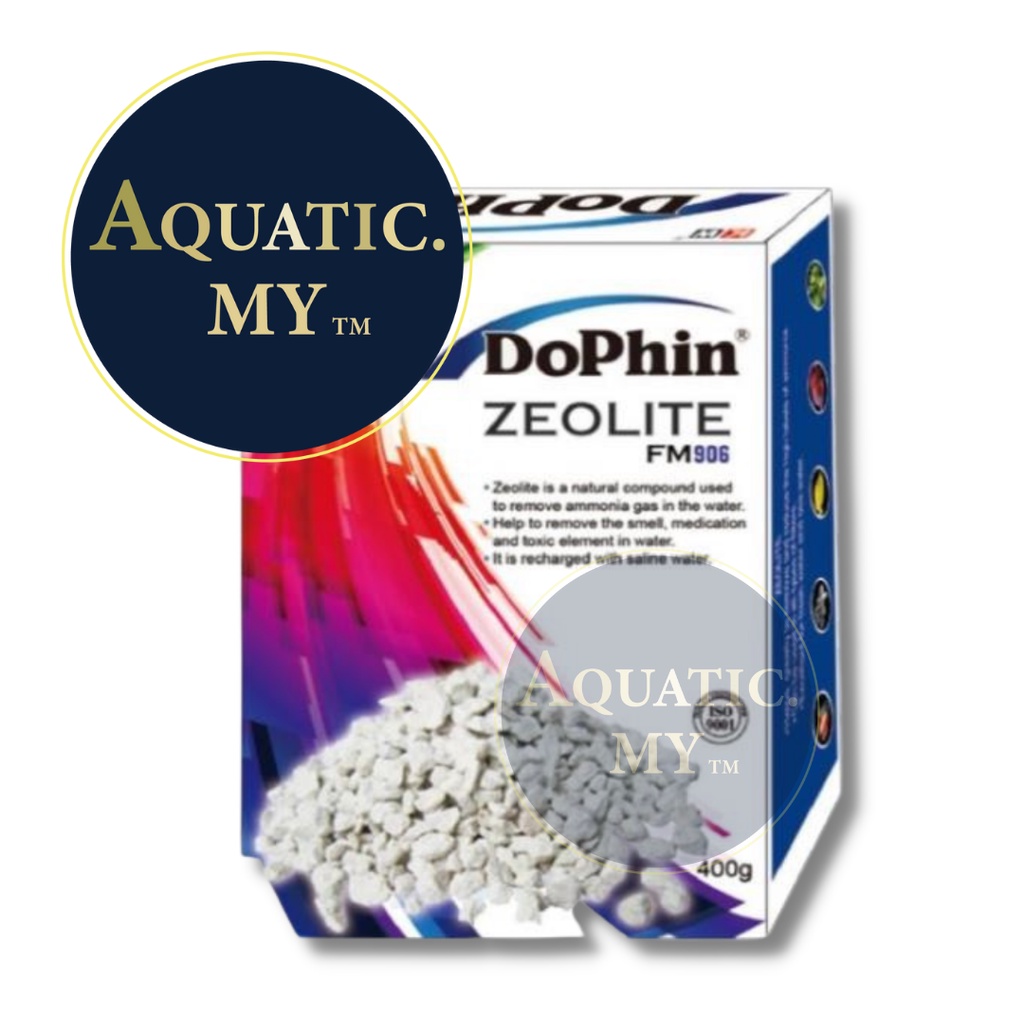 Dophin Zeolite FM906 (With Mesh Bag) 400g Aquarium Filter Media