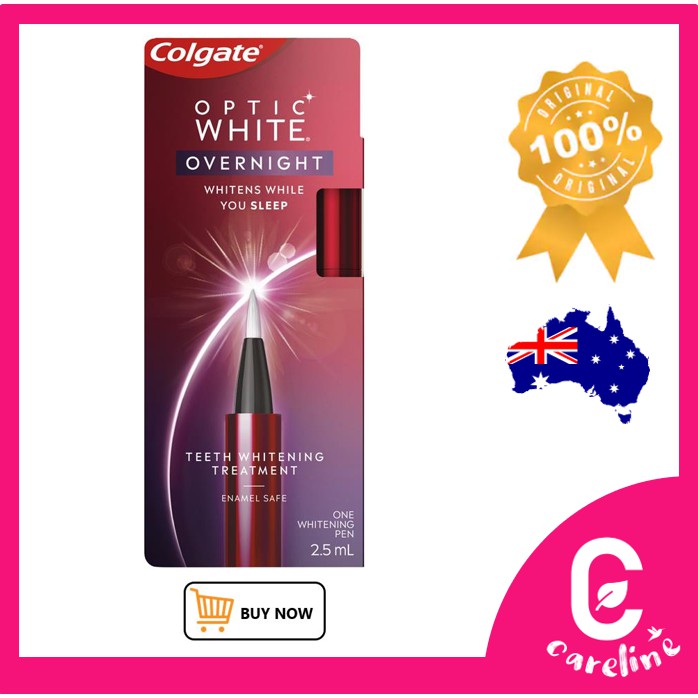 Colgate Optic White Overnight Teeth Whitening Treatment 2.5mL / Pro Series 5 Toothpaste 80g