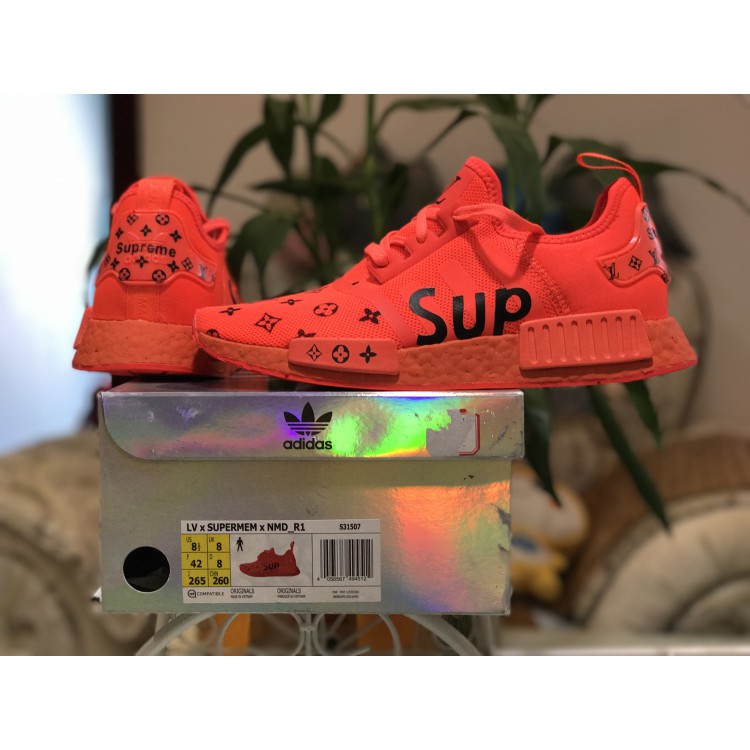 Custom LV x Supreme NMD Brown Crazy Nice Customs