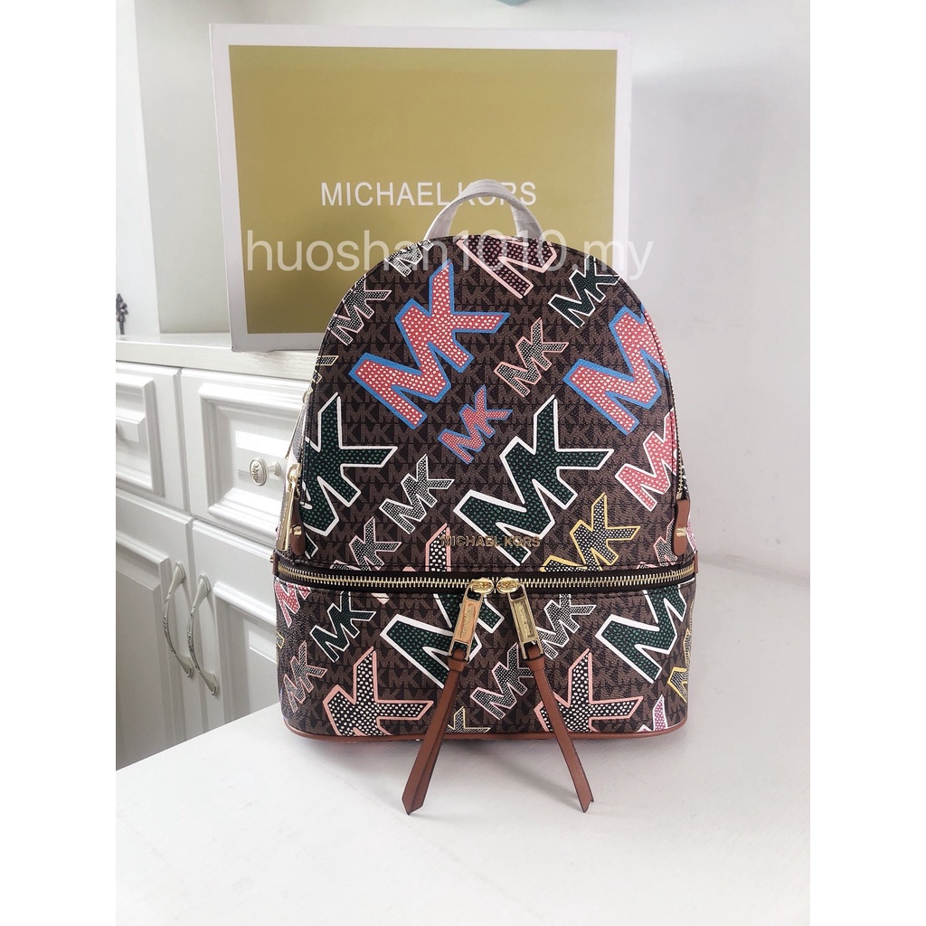 MK women backpack RheaZip Color rainbow | Shopee Malaysia