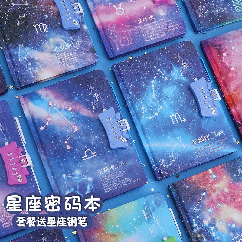 Buy Twelve Constellation Password Lock Notebook Creative Girl Heart Primary School B十二星座密码锁笔记本创意少女心小学生日记本子星座墨囊钢笔shenjinjin5 My21 03 25 Seetracker Malaysia