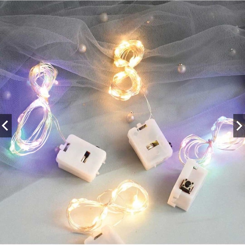 3Modes LED String Fairy Lights Battery Included (1/2/3M)/3种模式切换钢线灯串 Flower Decoration Present Box Light