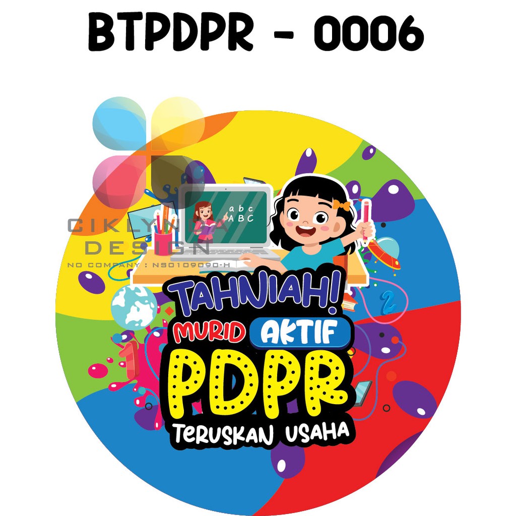 Button Badge Pin Atau Keychain Pdpr Murid Shopee Malaysia