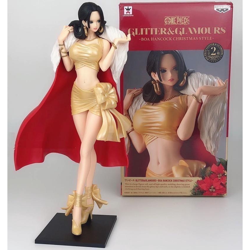 Anime Manga Toys Hobbies Boa Hancock Figure Glitter Glamours Christmas Style One Piece Anime Toy No Box