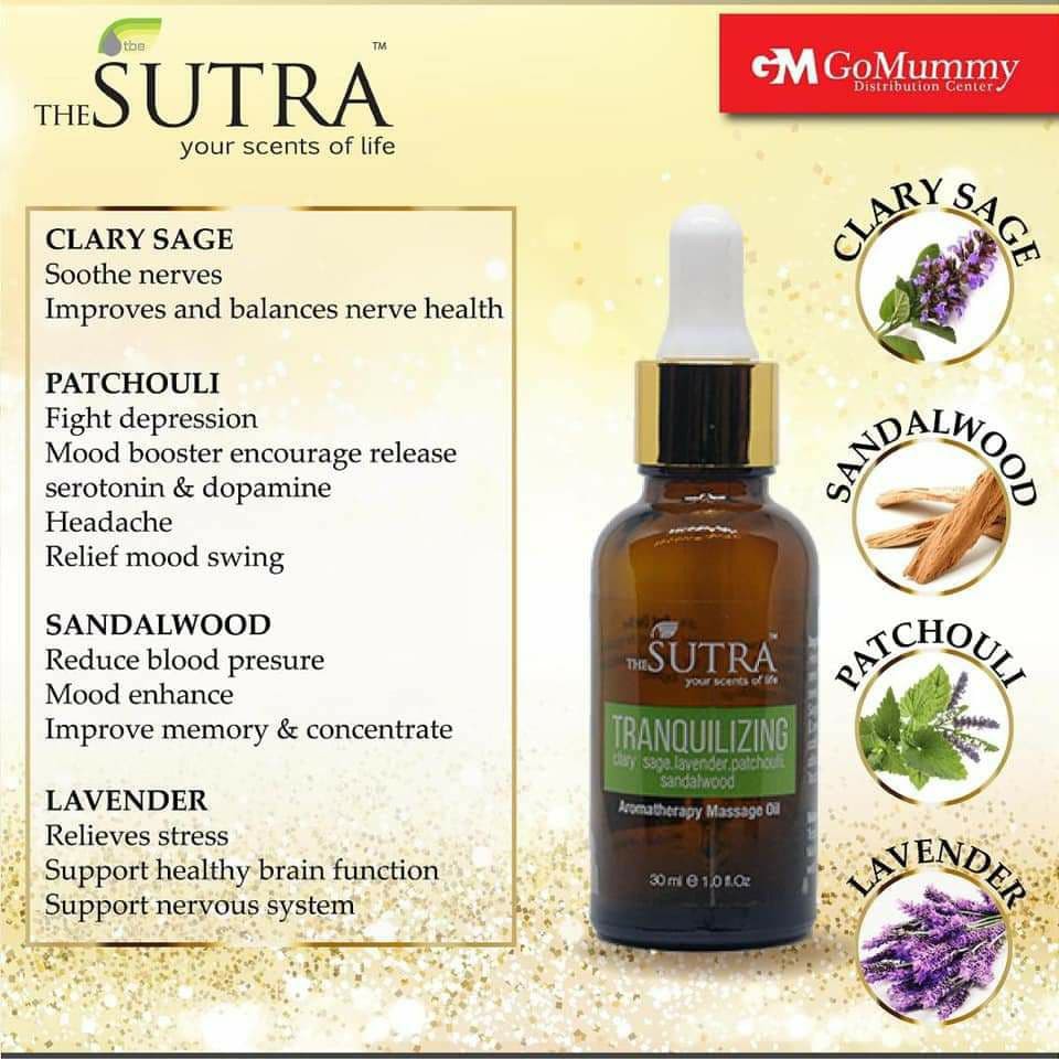 SUTRA Tranquilizing Massage Oil Untuk meningkatkan komunikasi antara otak dan SARAF