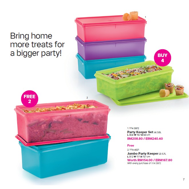 Tupperware Party Keepers Set Of Shopee Malaysia