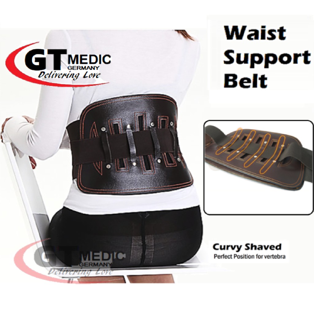Waist Traction Strap Lumbar Brace Curvy Shaped Steel Plate Posture Corrector Back Support Belt Pain Relief Guard