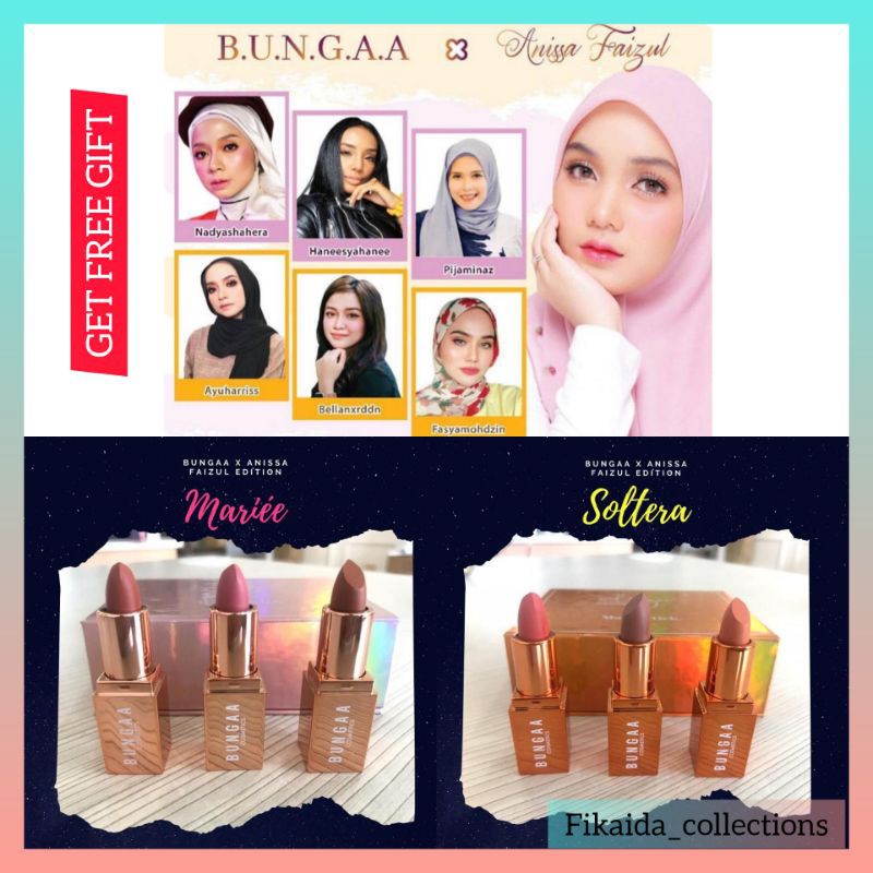 Ready Stock Bungaa X Anissa Faizul Stick Matte Bungaaxanissafaizul Bungaaxanissafaizul Shopee Malaysia