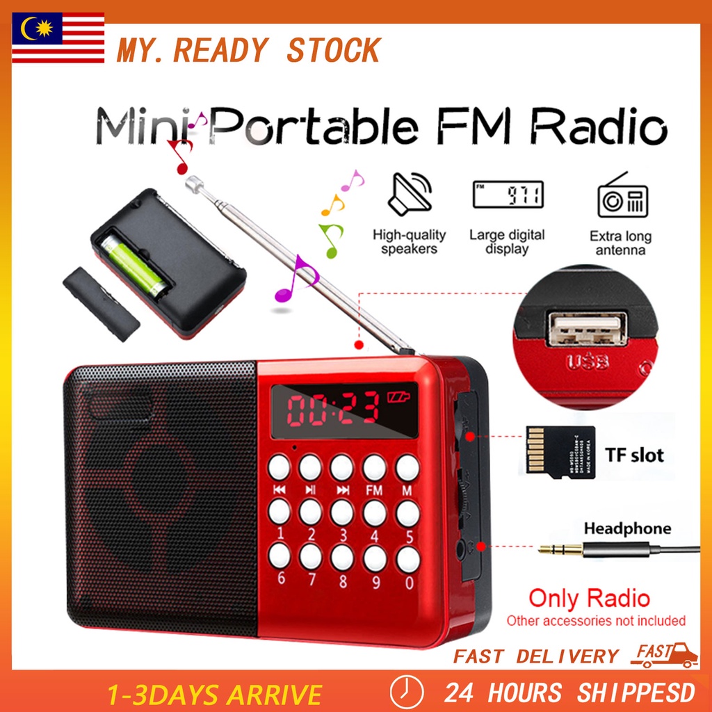Radio Speaker FM Raido Music Player Radio Speaker Digital Radio mp3 SD Card Radio Cassette Player 收音機
