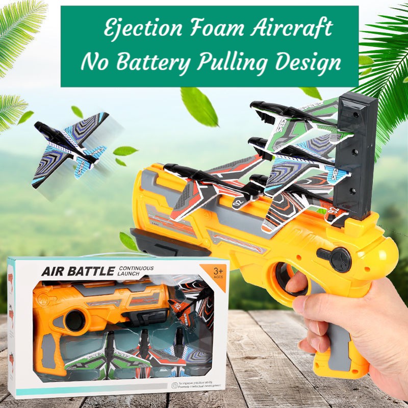 Ready Stock New Air Battle Airplane Glider Flight Plastics Toy Flying
