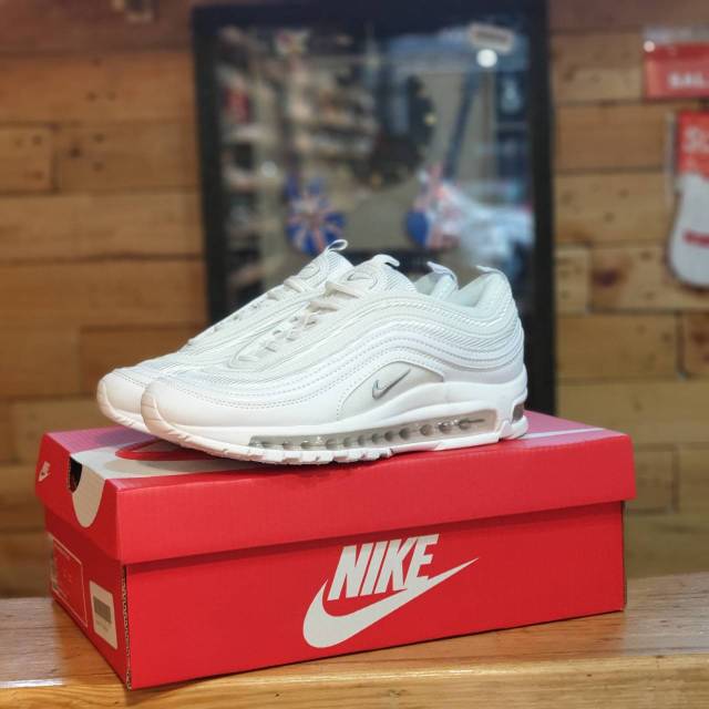 Nike Air Max 97 All White Made In Vietnam Original Shopee Malaysia
