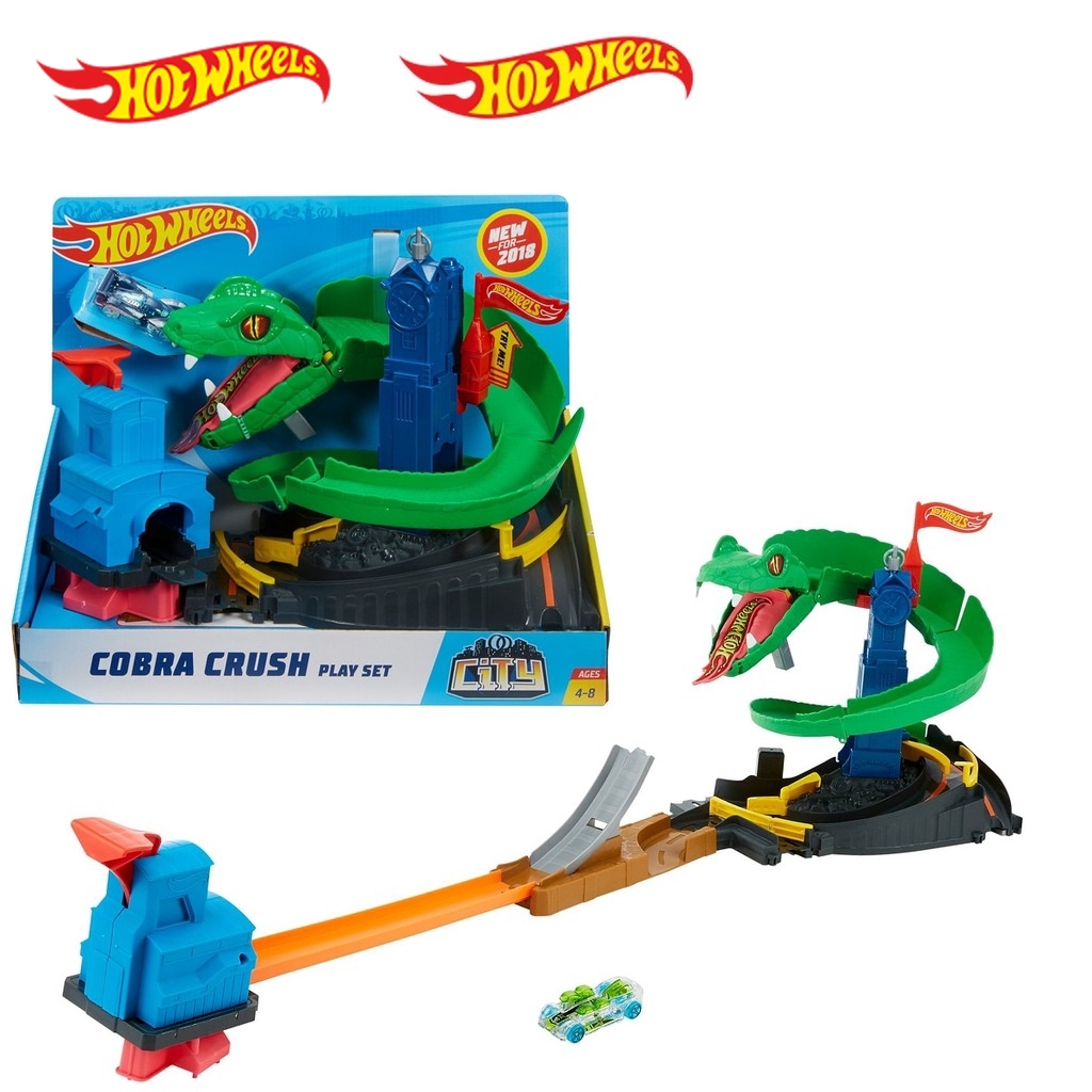 hot wheels city cobra crush playset