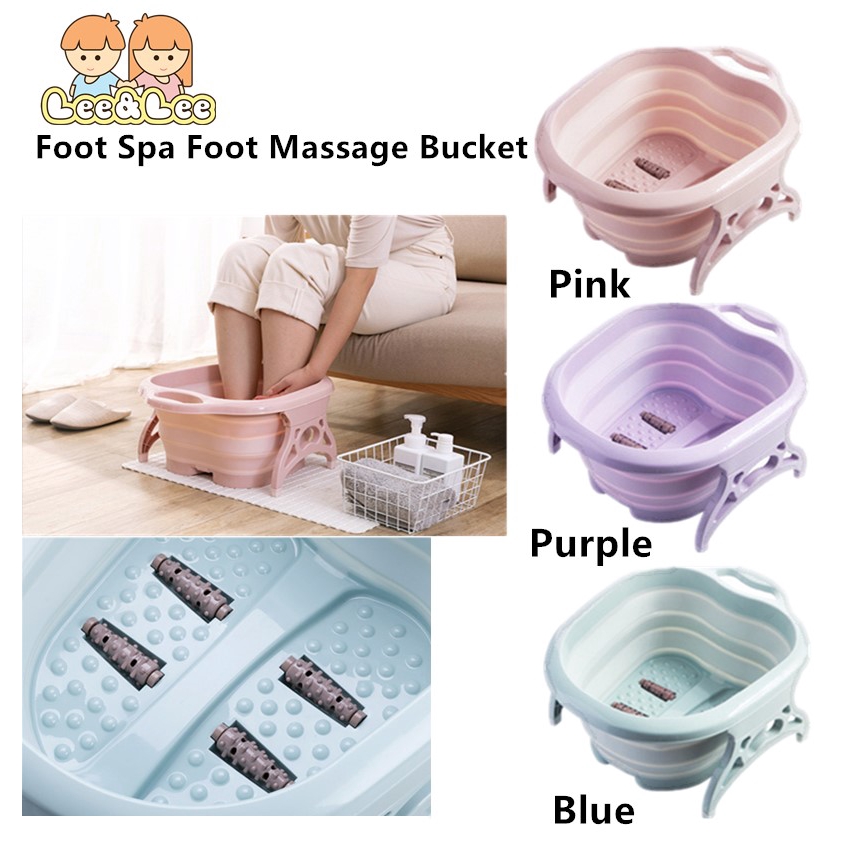Foldable Foot Spa Foot Cleaner Foot Massage Bucket Multipurpose HAB030