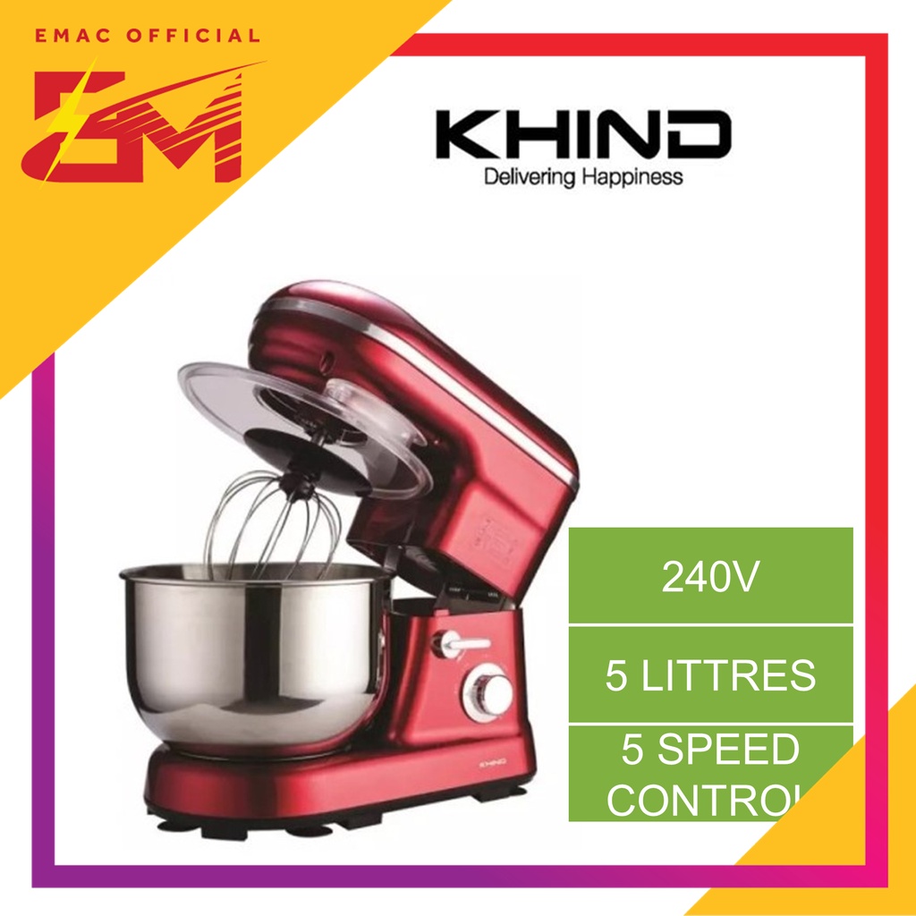 Khind ( KHISM506P ) Stand Mixer 5 L Stainless Steel Bowl Mesin