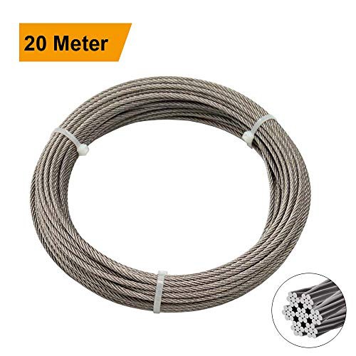 Stainless Steel Wire Rope 1/8" Aircraft Cable for Railing ...