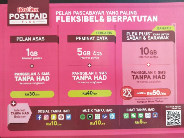 Hotlink Postpaid Flex Free Gift Earphone Unlimited Call Sms Shopee Malaysia