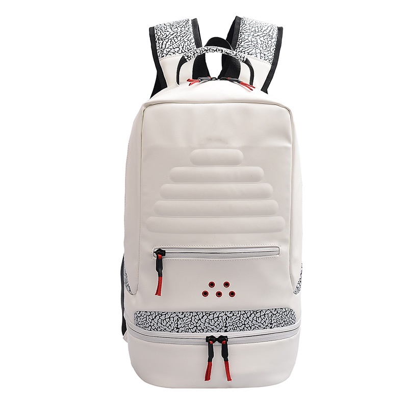 Air Retro 3 White Fire Red Backpack Bookbag | Shopee Malaysia