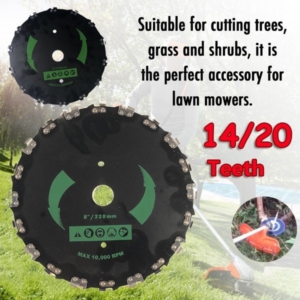 Chain Saw Blade Grass 7" 9" Weed Bushes Cutting Trimmer Saw Pruning