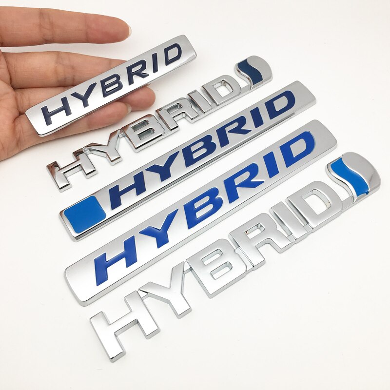 The New 3D Metal Hybrid logo sticker Car Side Fender Emblem Badge Decal for  Volkswagen for Honda for Toyota car styling | Shopee Malaysia