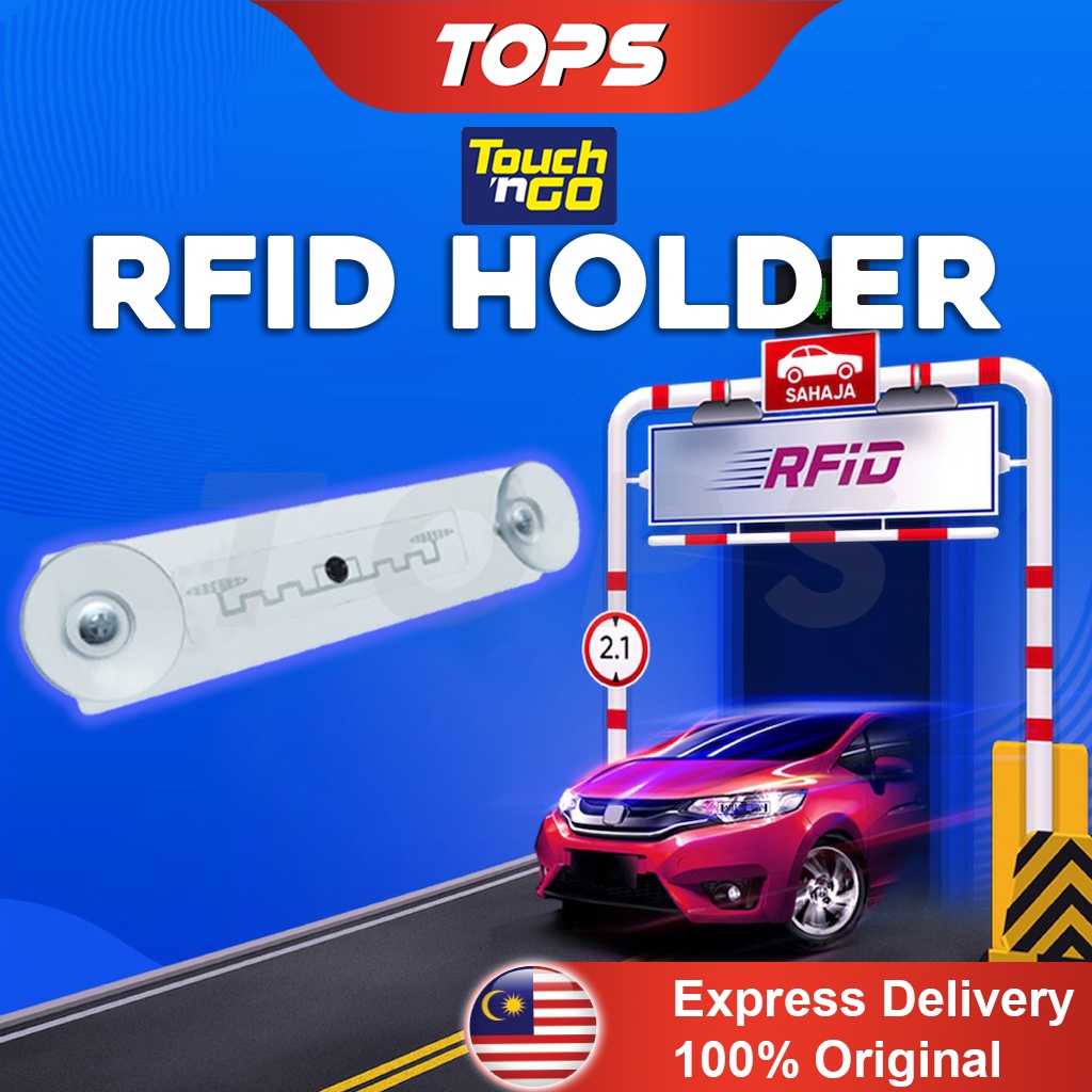 Rfid Touch N Go Self Fitment Holder Diy My Tng Rfid Sticker Smart Tag Toll Card Car Holder Kad