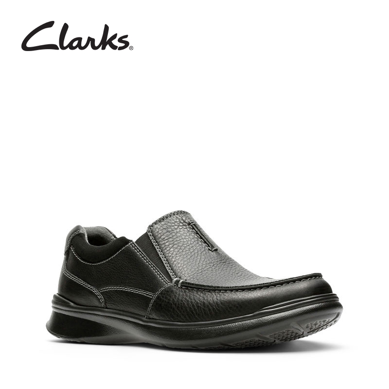 clarks cotrell free leather slip on shoe