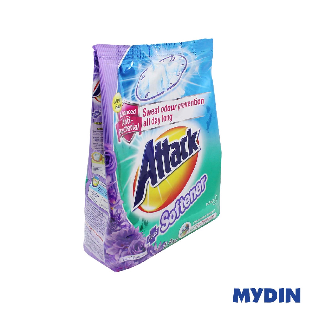 Attack Powder Detergent Plus Softener Floral Romance (1.4kg)