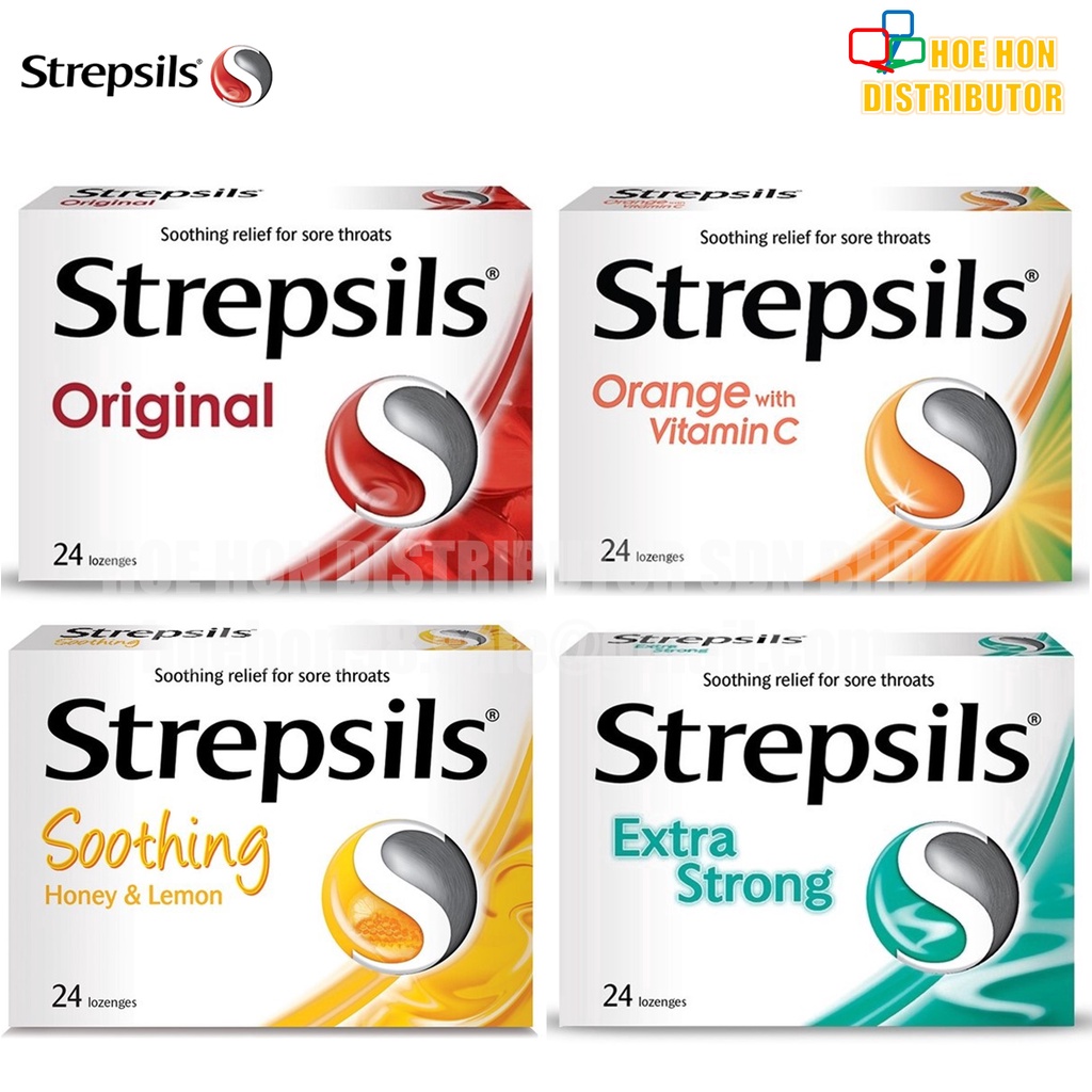 Strepsils Lozenges Sore Throat Candy 24pcs Extra Strong Menthol