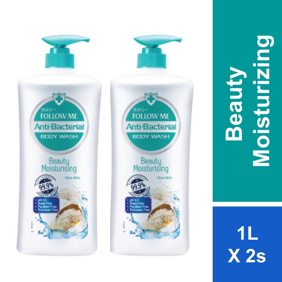 FOLLOW ME ANTI-BACTERIAL BODY WASH 1000ML TWIN PACK - BEAUTY ...