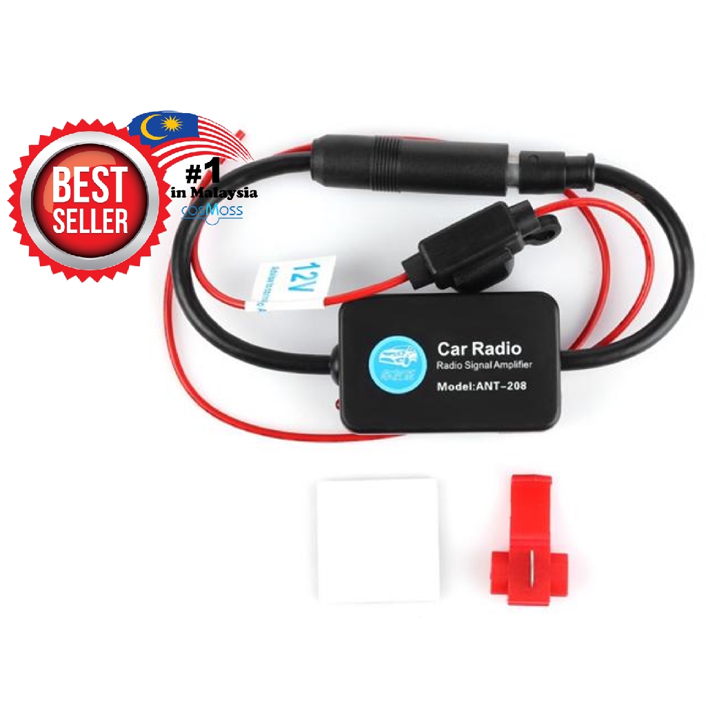 ANT208 Active Car Radio Antenna AM FM Amplifier Booster 12V Portable
