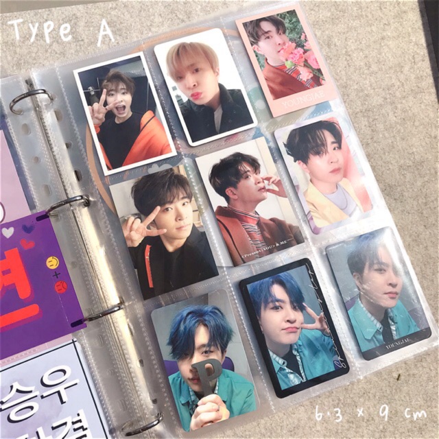 KPOP PHOTOCARD A4 BINDER SLEEVES COLLECTIONS ALBUM BOOKMARKS CUPSLEEVES
