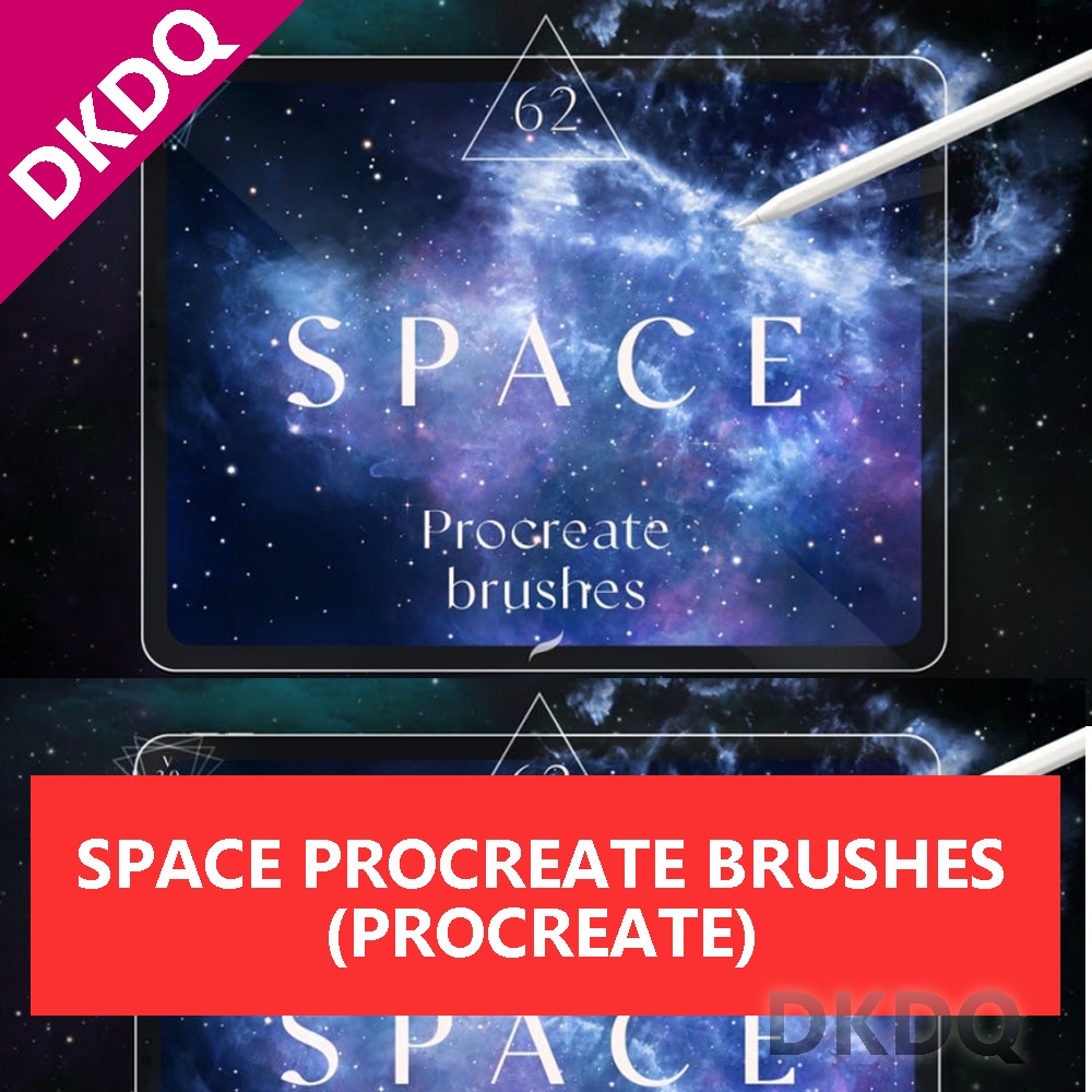 PROCREATE Outer Space Brushes Pack ATHENA0258 Brush Stamp Stamps Nebula Galaxy Creative Background