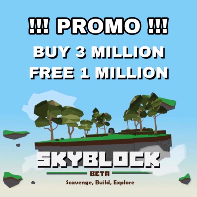 Roblox Sky Block Skyblock Coins Shopee Malaysia - sky block roblox skyblock